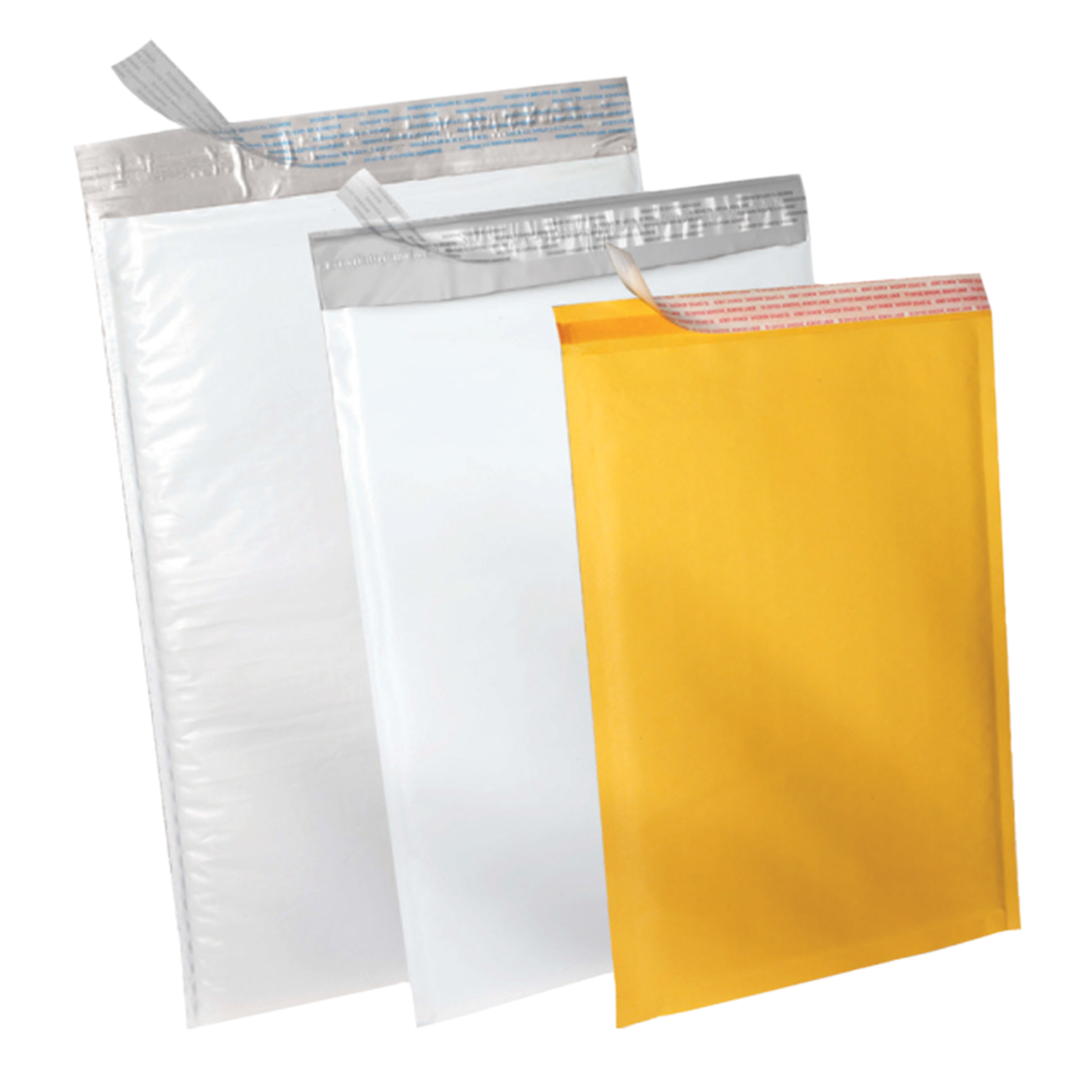 Polyair - Enveloppes d'expédition à bulles à ruban détachable - 4  x 8  -  paquet de 500
